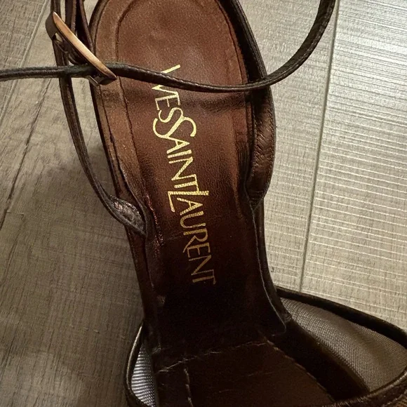 Yves Saint Laurent Brown Heels - Picture 4 of 8
